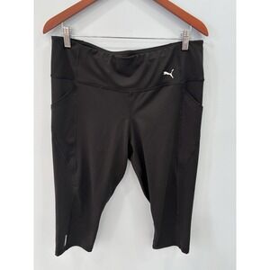 PUMA Favorite Forever Capri Pants 1X Dri Cell Athletic Workout Black Women's
